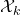 \mathcal{X}_{k}