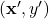 (\mathbf{x}^{\prime}, y^{\prime})
